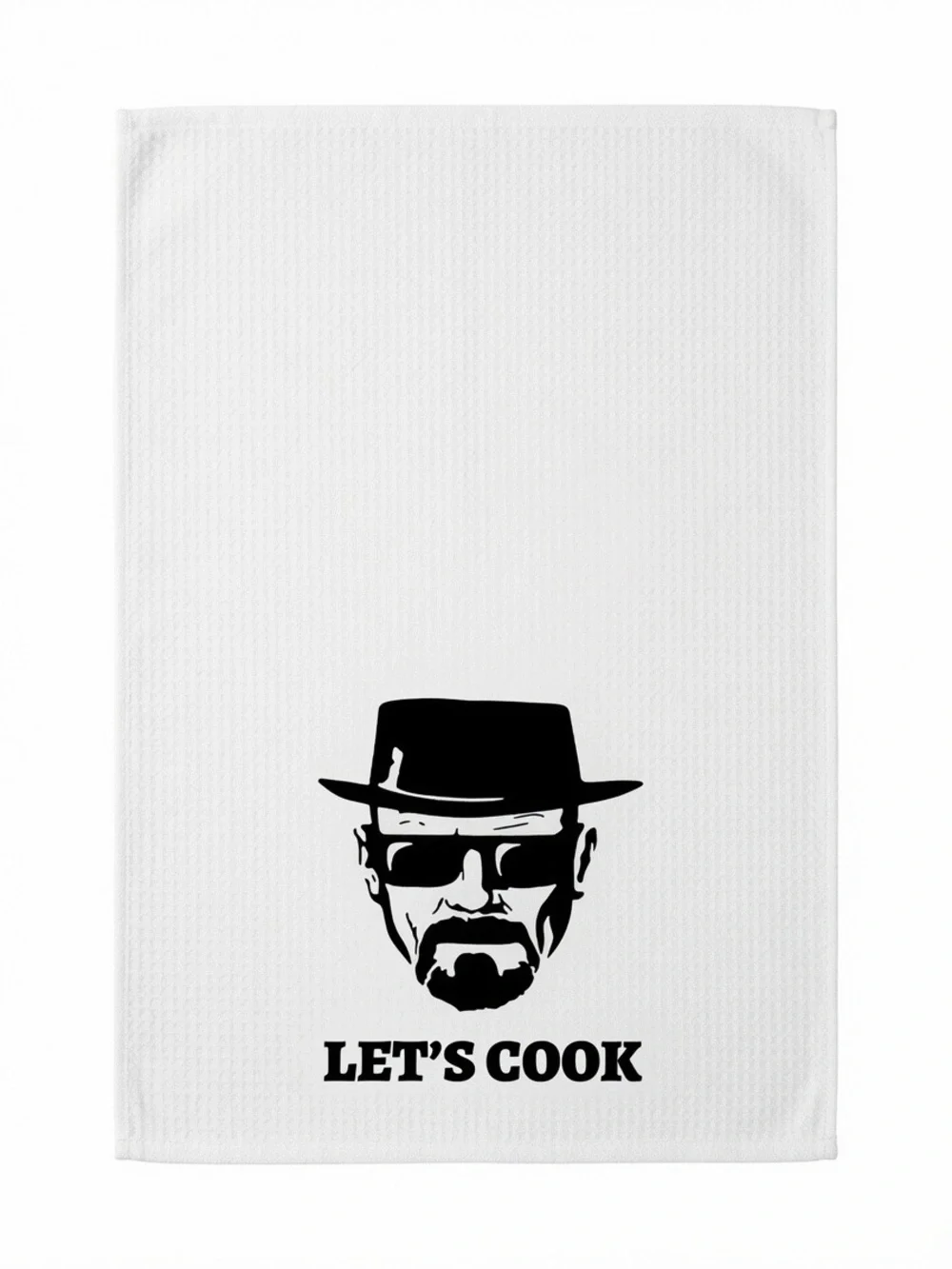 Heisenberg Breaking Bad White Lets Cook Dish Towel 17 X 25 in